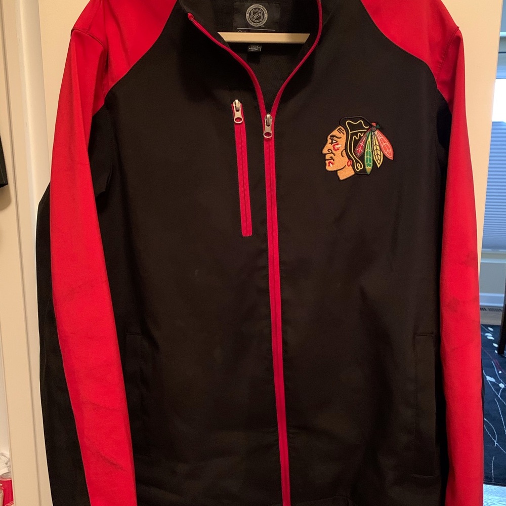 GUC Jacket: NHL Chicago Blackhawks Rain-Resistant Jacket